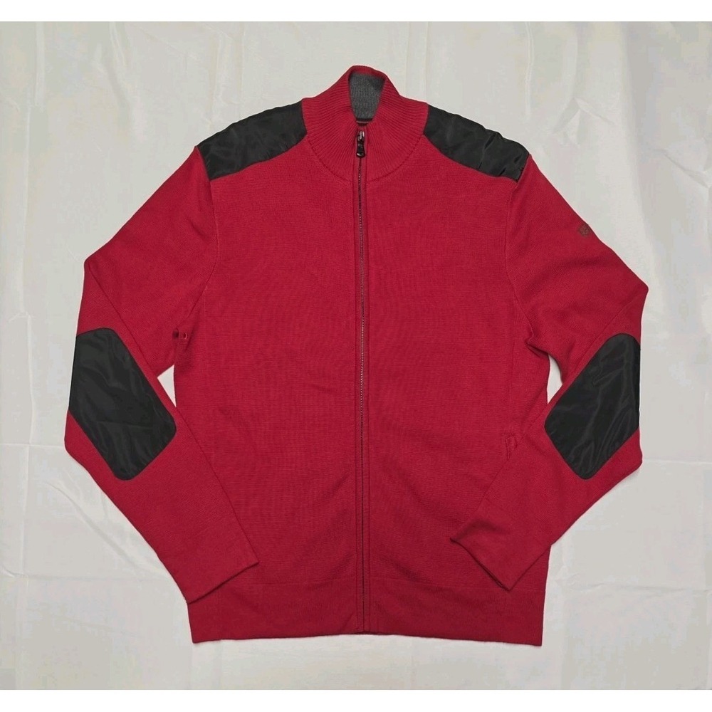 Victorinox Mahale Cardigan Swiss Army Sweater Mens Large Knit Mock Neck Full Zip